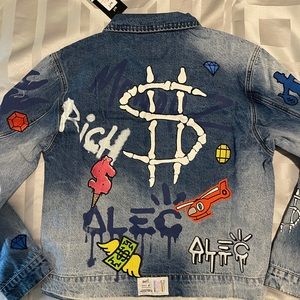 Alec Monopoly Denim Jacket from Miami Pop up Shop